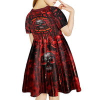 If You Kick Me When I'm Down You Better Pray I Don't Get Up Skull Kid Short Sleeve Dress - Wonder Print Shop