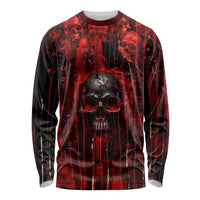 If You Kick Me When I'm Down You Better Pray I Don't Get Up Skull Long Sleeve Shirt - Wonder Print Shop