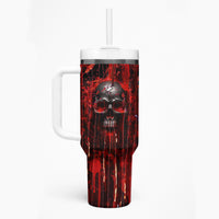 If You Kick Me When I'm Down You Better Pray I Don't Get Up Skull Tumbler With Handle - Wonder Print Shop