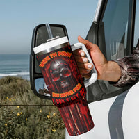 If You Kick Me When I'm Down You Better Pray I Don't Get Up Skull Tumbler With Handle - Wonder Print Shop