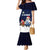 El Salvador Christmas Mermaid Dress with Santa Claus Turkey Fireworks Palm Trees and National Emblem Design - Wonder Print Shop