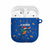 El Salvador Christmas AirPods Case with Santa Hat Motmot Bird Traditional Foods and Blue Festive Pattern Design - Wonder Print Shop