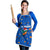 El Salvador Christmas Apron with Santa Hat Motmot Bird Traditional Foods and Blue Festive Pattern Design - Wonder Print Shop