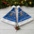 El Salvador Christmas Santa Hat with Santa Hat Motmot Bird Traditional Foods and Blue Festive Pattern Design - Wonder Print Shop