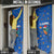 El Salvador Christmas Door Cover with Santa Hat Motmot Bird Traditional Foods and Blue Festive Pattern Design - Wonder Print Shop