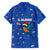El Salvador Christmas Family Matching Summer Maxi Dress and Hawaiian Shirt with Santa Hat Motmot Bird Traditional Foods and Blue Festive Pattern Design - Wonder Print Shop