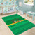 Brazil Christmas Area Rug with Santa Relaxing in Hammock Palm Trees Snowman and Tribal Pattern Design - Wonder Print Shop