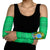 Brazil Christmas Arm Sleeves with Santa Relaxing in Hammock Palm Trees Snowman and Tribal Pattern Design - Wonder Print Shop