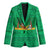 Brazil Christmas Blazer with Santa Relaxing in Hammock Palm Trees Snowman and Tribal Pattern Design - Wonder Print Shop