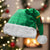 Brazil Christmas Santa Hat with Santa Relaxing in Hammock Palm Trees Snowman and Tribal Pattern Design - Wonder Print Shop
