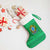Brazil Christmas Stocking with Santa Relaxing in Hammock Palm Trees Snowman and Tribal Pattern Design - Wonder Print Shop