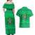 Brazil Christmas Couples Matching Off Shoulder Maxi Dress and Hawaiian Shirt with Santa Relaxing in Hammock Palm Trees Snowman and Tribal Pattern Design - Wonder Print Shop