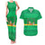 Brazil Christmas Couples Matching Tank Maxi Dress and Hawaiian Shirt with Santa Relaxing in Hammock Palm Trees Snowman and Tribal Pattern Design - Wonder Print Shop
