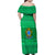 Brazil Christmas Family Matching Off Shoulder Maxi Dress and Hawaiian Shirt with Santa Relaxing in Hammock Palm Trees Snowman and Tribal Pattern Design - Wonder Print Shop