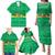 Brazil Christmas Family Matching Puletasi and Hawaiian Shirt with Santa Relaxing in Hammock Palm Trees Snowman and Tribal Pattern Design - Wonder Print Shop