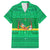 Brazil Christmas Family Matching Puletasi and Hawaiian Shirt with Santa Relaxing in Hammock Palm Trees Snowman and Tribal Pattern Design - Wonder Print Shop