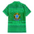 Brazil Christmas Family Matching Puletasi and Hawaiian Shirt with Santa Relaxing in Hammock Palm Trees Snowman and Tribal Pattern Design - Wonder Print Shop