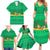Brazil Christmas Family Matching Summer Maxi Dress and Hawaiian Shirt with Santa Relaxing in Hammock Palm Trees Snowman and Tribal Pattern Design - Wonder Print Shop