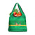 Brazil Christmas Grocery Bag with Santa Relaxing in Hammock Palm Trees Snowman and Tribal Pattern Design - Wonder Print Shop
