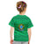 Brazil Christmas Kid T Shirt with Santa Relaxing in Hammock Palm Trees Snowman and Tribal Pattern Design - Wonder Print Shop