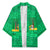 Brazil Christmas Kimono with Santa Relaxing in Hammock Palm Trees Snowman and Tribal Pattern Design - Wonder Print Shop