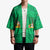 Brazil Christmas Kimono with Santa Relaxing in Hammock Palm Trees Snowman and Tribal Pattern Design - Wonder Print Shop