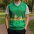 Brazil Christmas Knitted V-Neck Vest with Santa Relaxing in Hammock Palm Trees Snowman and Tribal Pattern Design - Wonder Print Shop
