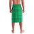 Brazil Christmas Lavalava with Santa Relaxing in Hammock Palm Trees Snowman and Tribal Pattern Design - Wonder Print Shop