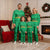 Brazil Christmas Pajama Set with Santa Relaxing in Hammock Palm Trees Snowman and Tribal Pattern Design - Wonder Print Shop