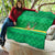 Brazil Christmas Quilt with Santa Relaxing in Hammock Palm Trees Snowman and Tribal Pattern Design - Wonder Print Shop