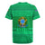 Brazil Christmas Rugby Jersey with Santa Relaxing in Hammock Palm Trees Snowman and Tribal Pattern Design - Wonder Print Shop
