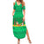Brazil Christmas Summer Maxi Dress with Santa Relaxing in Hammock Palm Trees Snowman and Tribal Pattern Design - Wonder Print Shop