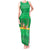 Brazil Christmas Tank Maxi Dress with Santa Relaxing in Hammock Palm Trees Snowman and Tribal Pattern Design - Wonder Print Shop