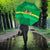 Brazil Christmas Umbrella with Santa Relaxing in Hammock Palm Trees Snowman and Tribal Pattern Design - Wonder Print Shop