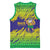 Brazil Christmas Basketball Jersey with Tropical Santa Tribal Pattern National Colors and Merry Christmas Text Design - Wonder Print Shop