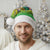 Brazil Christmas Santa Hat with Tropical Santa Tribal Pattern National Colors and Merry Christmas Text Design - Wonder Print Shop