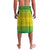 Brazil Christmas Lavalava with Tropical Santa Tribal Pattern National Colors and Merry Christmas Text Design - Wonder Print Shop