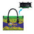 Brazil Christmas Leather Bag with Tropical Santa Tribal Pattern National Colors and Merry Christmas Text Design - Wonder Print Shop