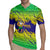 Brazil Christmas Rugby Jersey with Tropical Santa Tribal Pattern National Colors and Merry Christmas Text Design - Wonder Print Shop