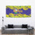 Brazil Christmas Tapestry with Tropical Santa Tribal Pattern National Colors and Merry Christmas Text Design - Wonder Print Shop