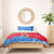Eritrea Christmas Bedding Set with Santa Claus Camel Sleigh National Emblem and Red Green Blue Pattern - Wonder Print Shop