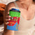 Eritrea Christmas 4 in 1 Can Cooler Tumbler with Santa Claus Camel Sleigh National Emblem and Red Green Blue Pattern - Wonder Print Shop
