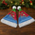 Eritrea Christmas Santa Hat with Santa Claus Camel Sleigh National Emblem and Red Green Blue Pattern - Wonder Print Shop