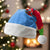 Eritrea Christmas Santa Hat with Santa Claus Camel Sleigh National Emblem and Red Green Blue Pattern - Wonder Print Shop