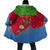 Eritrea Christmas Cloak with Santa Claus Camel Sleigh National Emblem and Red Green Blue Pattern - Wonder Print Shop