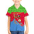 Eritrea Christmas Family Matching Off Shoulder Maxi Dress and Hawaiian Shirt with Santa Claus Camel Sleigh National Emblem and Red Green Blue Pattern - Wonder Print Shop