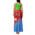 Eritrea Christmas Family Matching Tank Maxi Dress and Hawaiian Shirt with Santa Claus Camel Sleigh National Emblem and Red Green Blue Pattern - Wonder Print Shop
