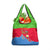 Eritrea Christmas Grocery Bag with Santa Claus Camel Sleigh National Emblem and Red Green Blue Pattern - Wonder Print Shop