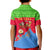 Eritrea Christmas Kid Polo Shirt with Santa Claus Camel Sleigh National Emblem and Red Green Blue Pattern - Wonder Print Shop
