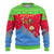 Eritrea Christmas Ugly Christmas Sweater with Santa Claus Camel Sleigh National Emblem and Red Green Blue Pattern - Wonder Print Shop
